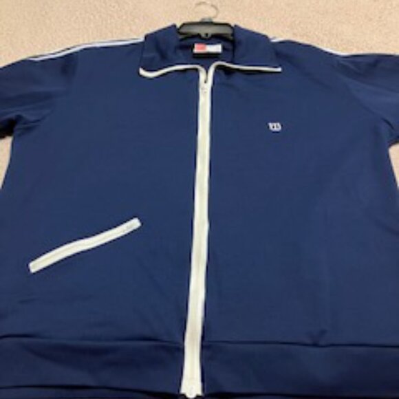 Men's Vintage Wilson Tennis Track Jacket  Size XL  Made in USA - Picture 5 of 8